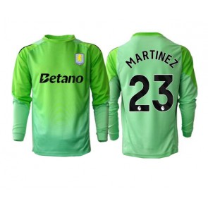Aston Villa Emiliano Martinez #23 Maalivahti Vieraspaita 2025-26 Pitkähihainen